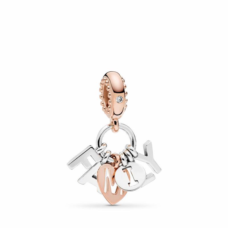 Pandora Perfect Family Dangle Charm NZ Sale, Pandora Rose™ (934061-KMT)